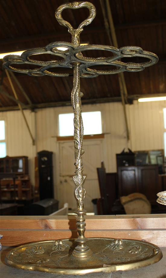 Gilt metal umbrella stand(-)